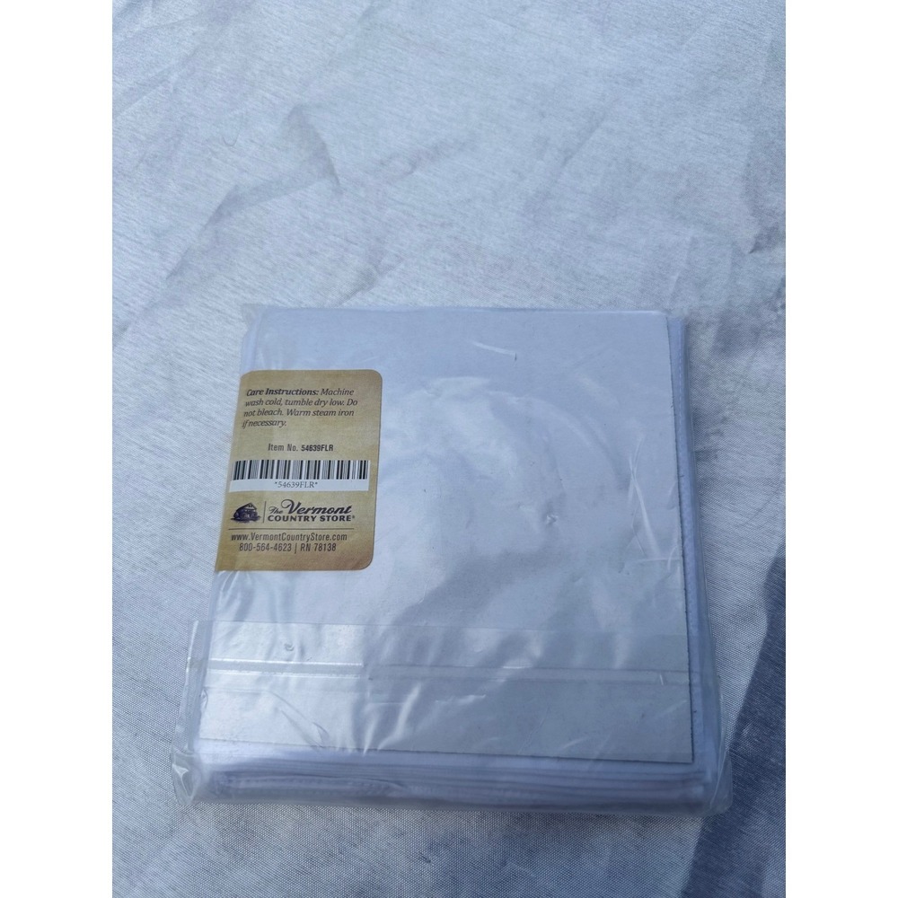 Vermont Country Store Women's Cotton Handkerchiefs 12 Pack Floral Blue 11x11 - Picture 13 of 13